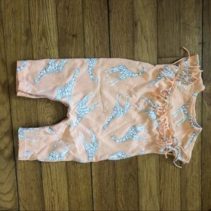 Jessica Simpson fringed giraffe jumpsuit